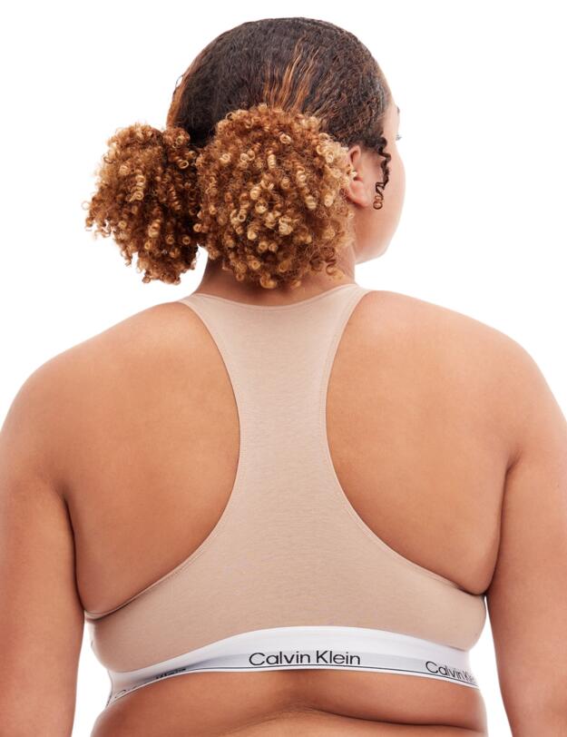 Calvin Klein Modern Cotton Natural Unlined Bralette Cedar
