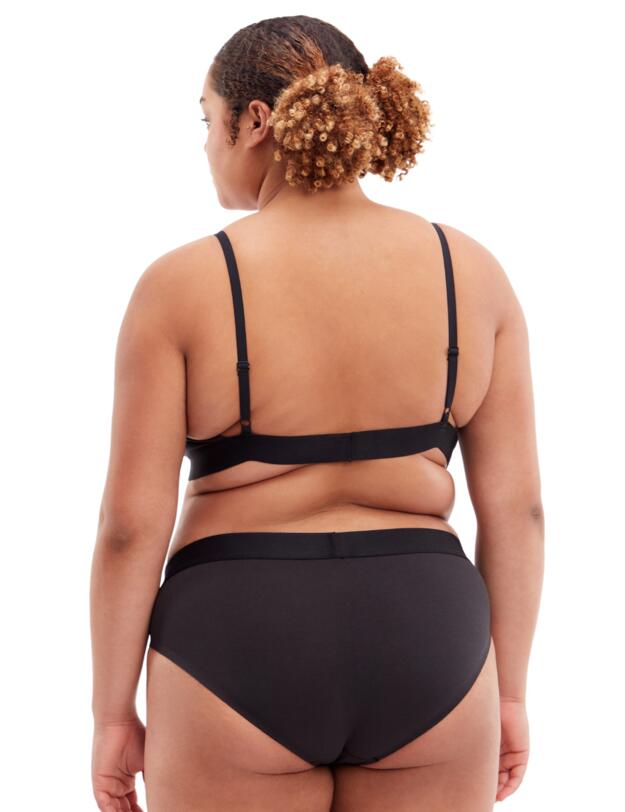 Calvin Klein Embossed Icon Cotton Unlined Bralette Black