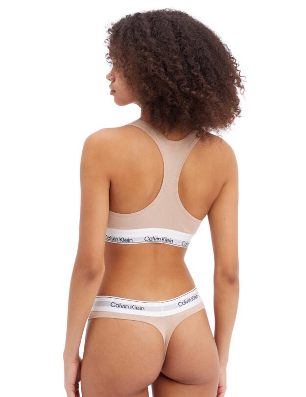 Calvin Klein Modern Cotton Natural Unlined Bralette Cedar