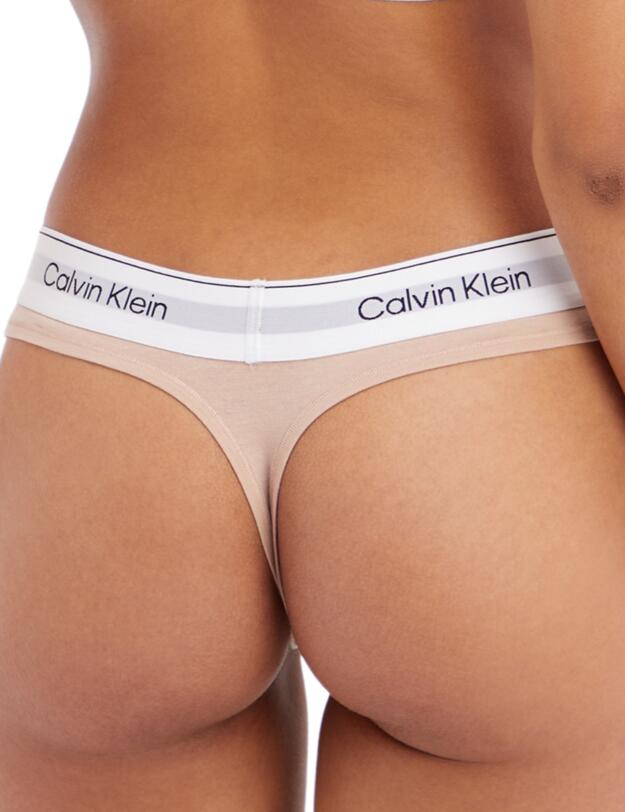 Calvin Klein Modern Cotton Natural Thong Cedar