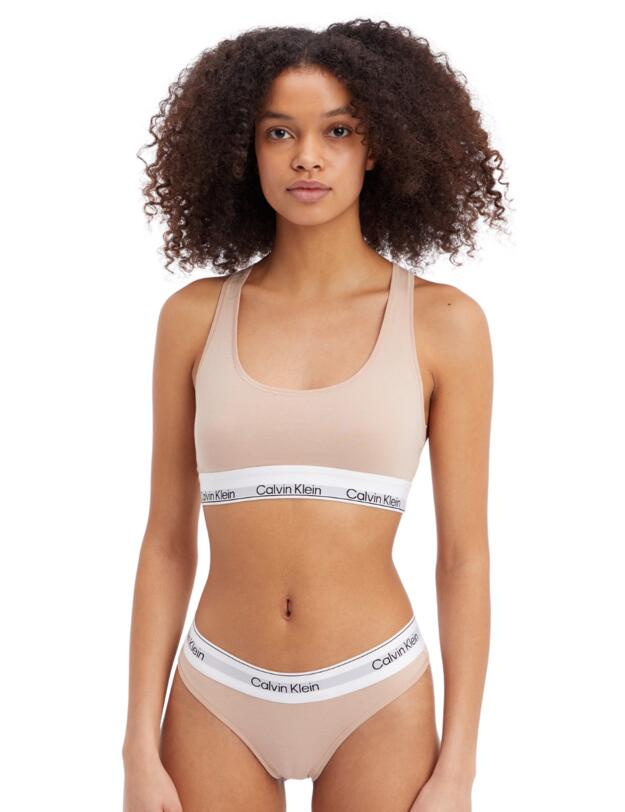 Calvin Klein Modern Cotton Natural Thong Cedar