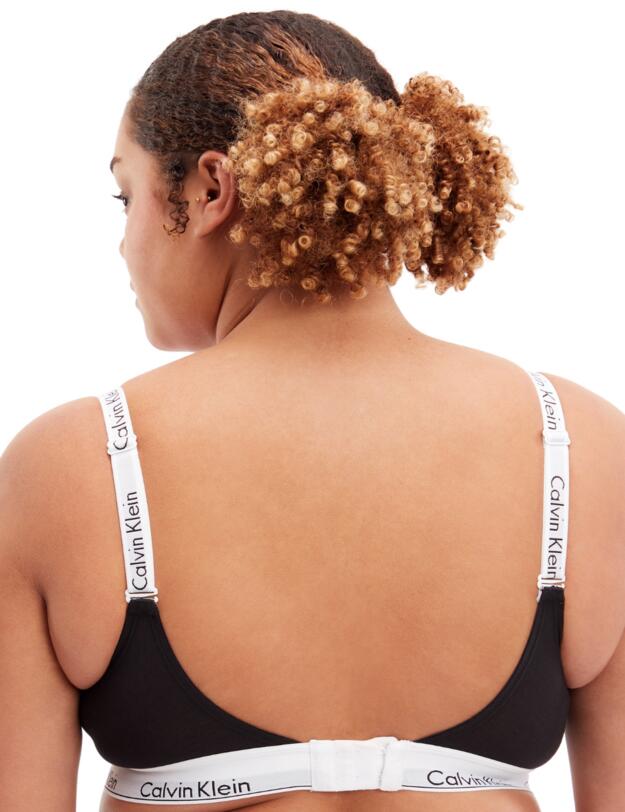Calvin Klein Modern Cotton Lightly Lined Bralette Black