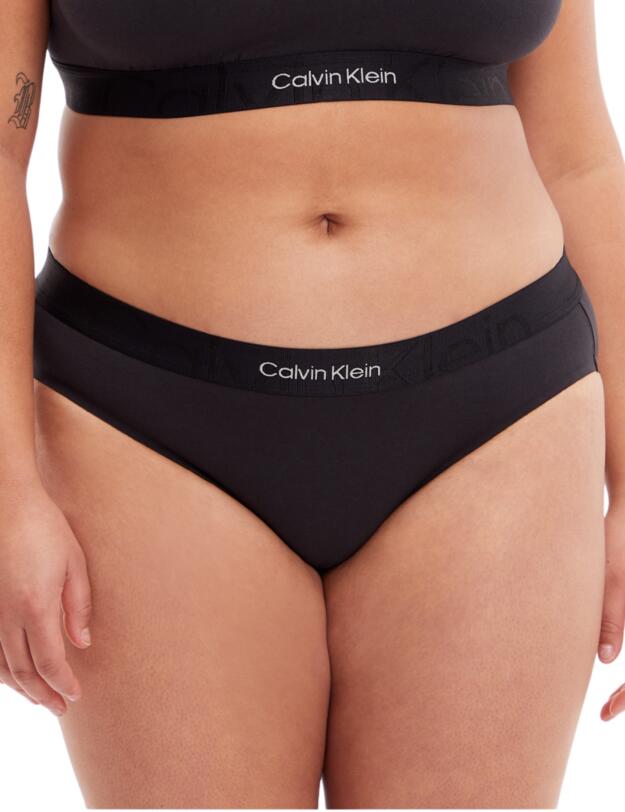Calvin Klein Embossed Icon Cotton Bikini Brief Black