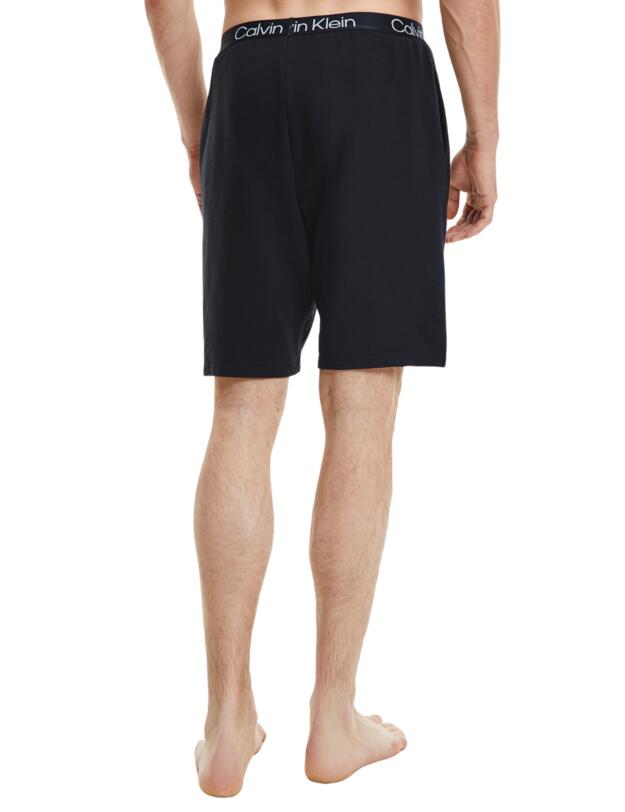 Calvin Klein Mens Modern Structure Sleep Shorts Black