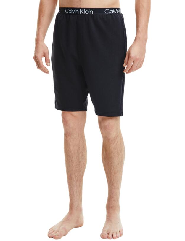 Calvin Klein Mens Modern Structure Sleep Shorts Black