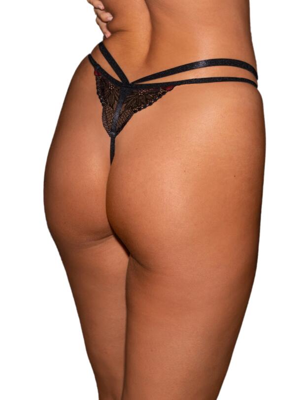 Pour Moi After Hours Thong Red/Black 