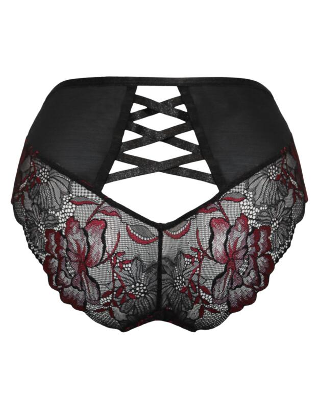 Pour Moi After Hours High Waist Brief Red/Black 