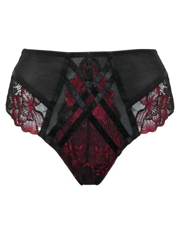 Pour Moi After Hours High Waist Brief Red/Black 