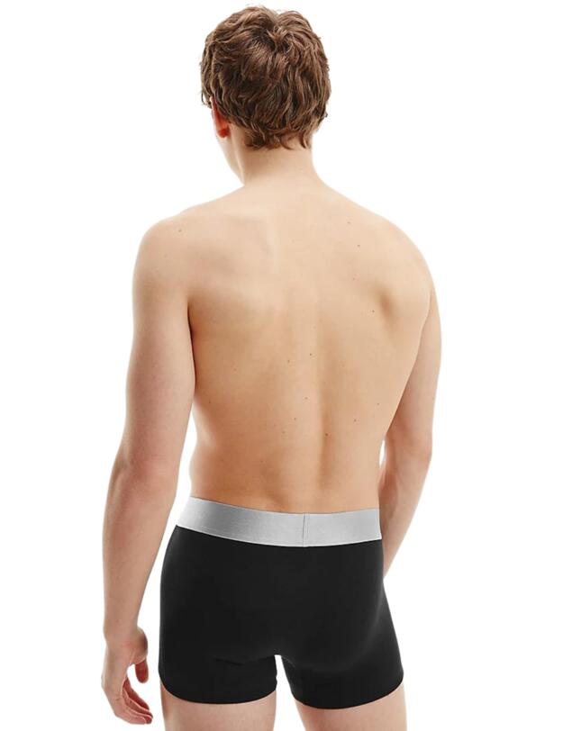 Calvin Klein Mens Steel Cotton Trunks 3 Pack Black/White/Grey Heather