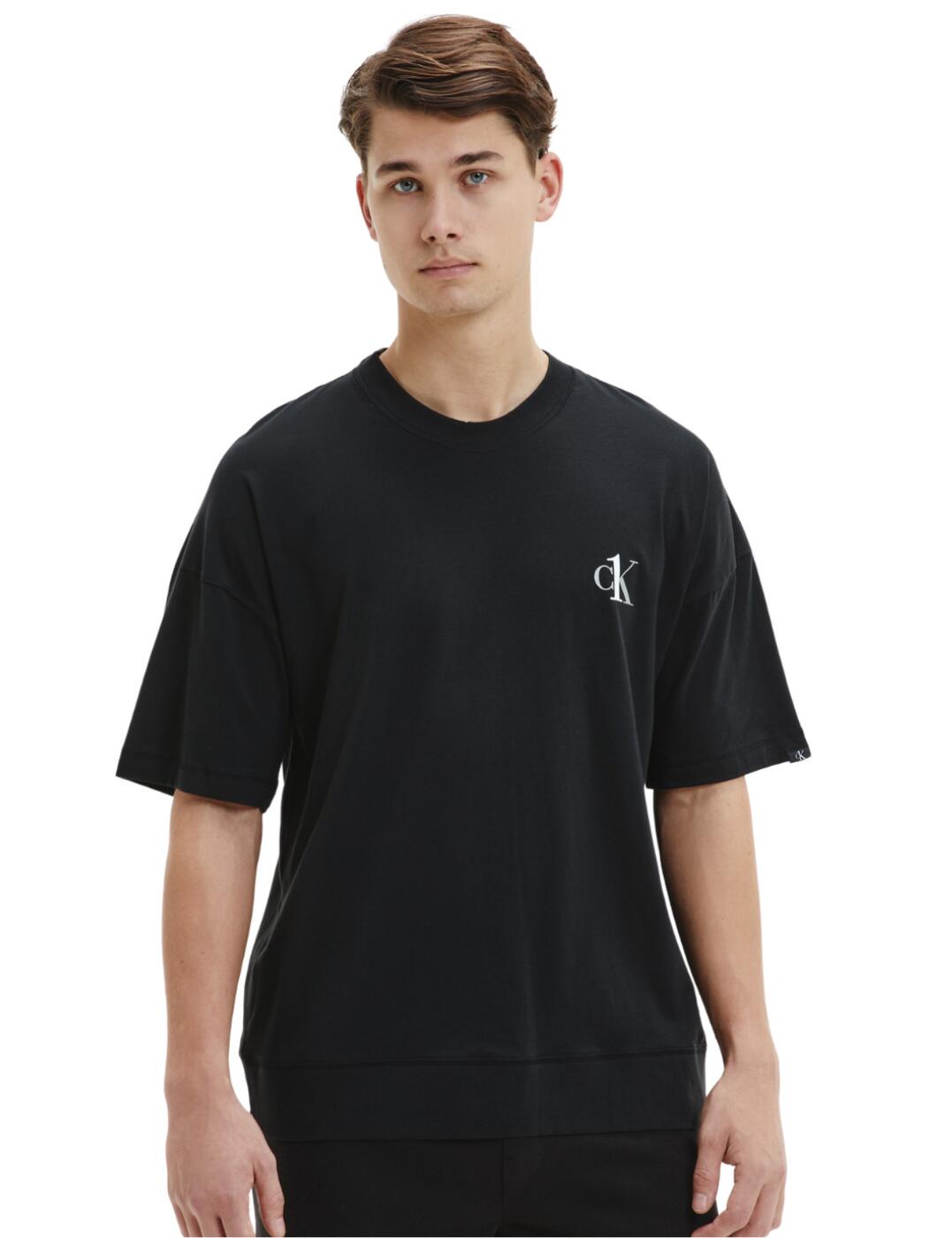 Calvin Klein Mens CK One Crew Neck T-Shirt Black