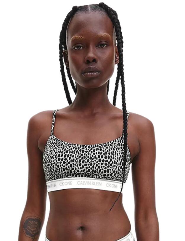 Calvin Klein CK One Cotton String Bralette Mini Giraffe/Grey Heather