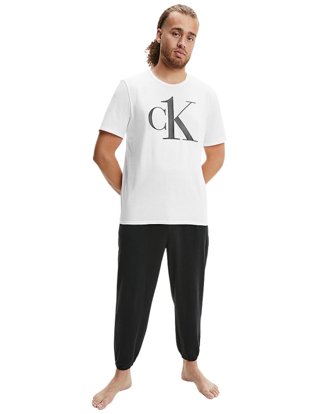 Calvin Klein Mens CK One Crew Neck T-Shirt White