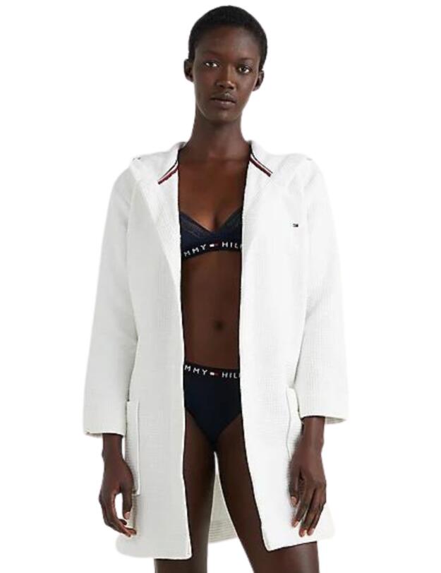 Tommy Hilfiger Original Sleep Waffle Bathrobe Ecru
