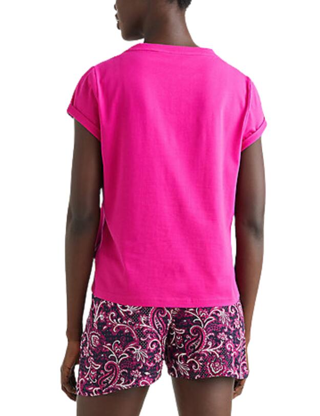 Tommy Hilfiger Original Sleep Pyjama Set Eccentric Magenta/TH Paisley Pink