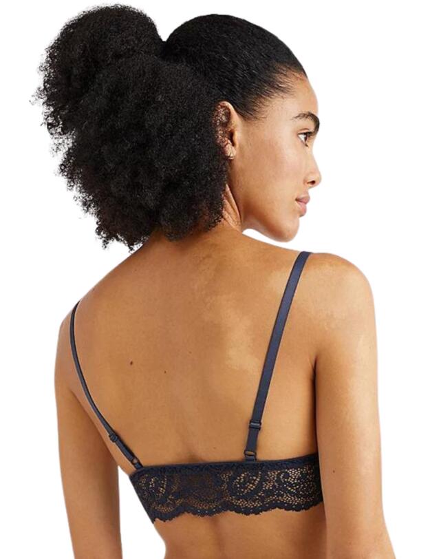 Tommy Hilfiger TH Ultra Soft Lace Unlined Triangle Bralette Desert Sky