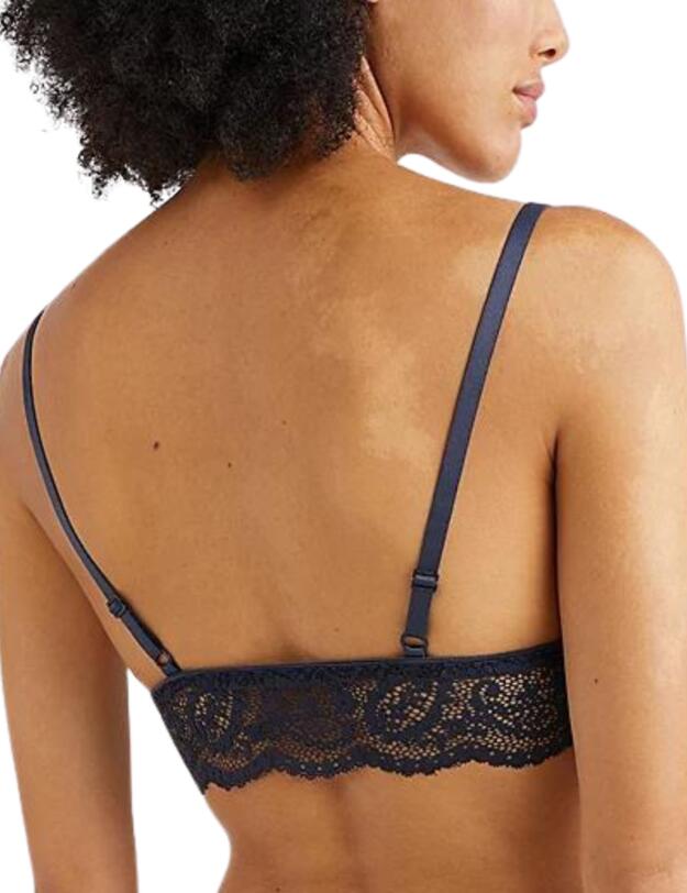 Tommy Hilfiger TH Ultra Soft Lace Unlined Triangle Bralette Desert Sky