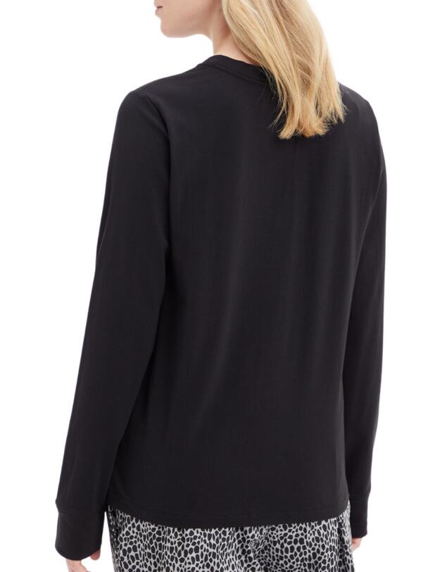 Calvin Klein CK One Sleep Pyjama Top Black/Exact Logo