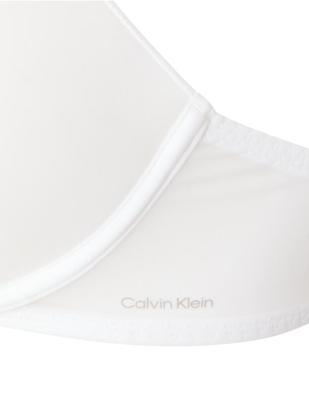 Calvin Klein Sheer Marquisette Lightly Lined Demi Bra White