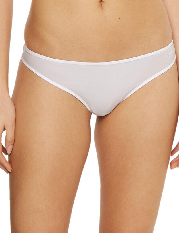 Calvin Klein Sheer Marquisette Thong White