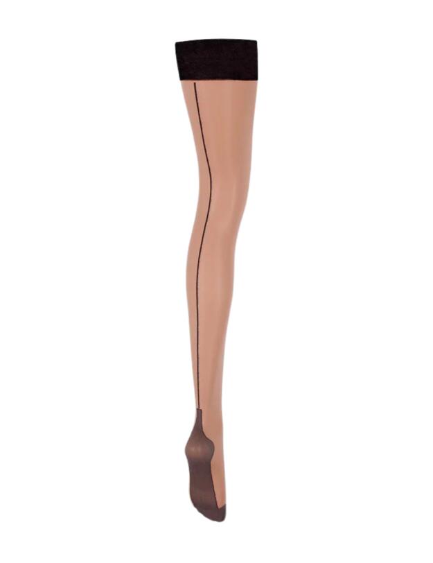 Bluebella Back Seam Stockings Sheer/Black