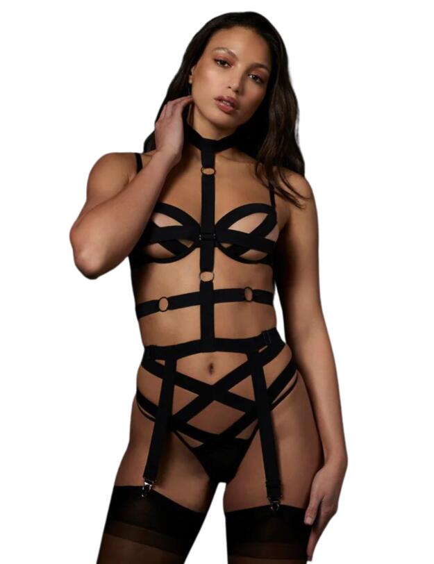 Bluebella Emilia Suspender Harness Black