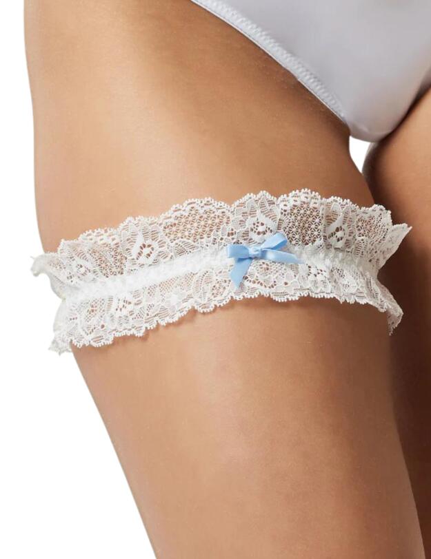 Bluebella Bridal Garter Ivory/Blue