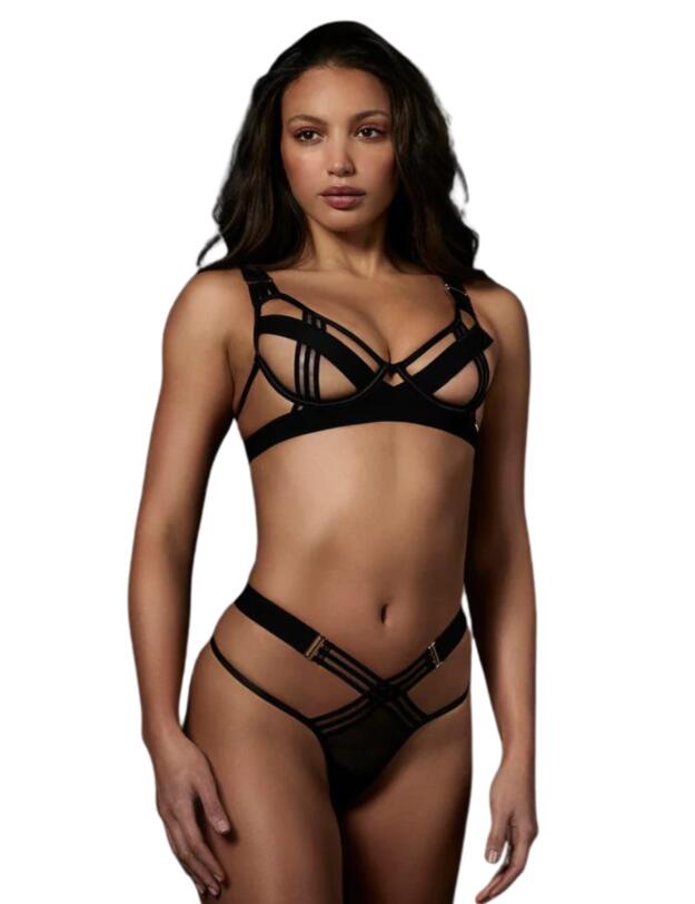 Bluebella Sutton Thong Black