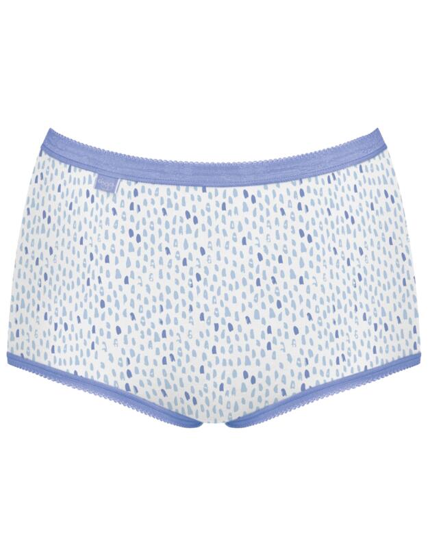 Sloggi Basic+ Maxi Brief 3 Pack Blue/White Combination