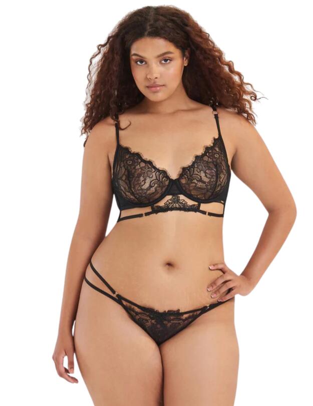 Bluebella Lumi Thong Black