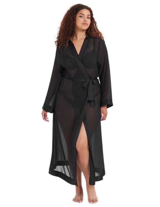 Bluebella Marcella Long Kimono Black