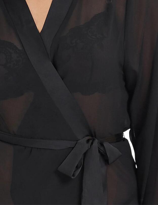 Bluebella Marcella Long Kimono Black
