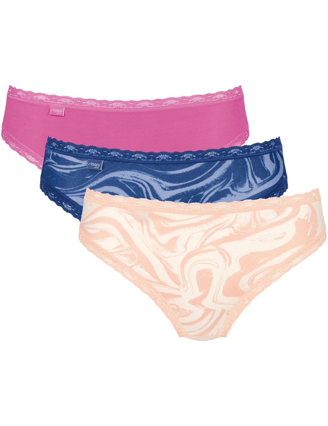  Sloggi 24/7 Weekend Hipster Brief 3 Pack Multiple Colours