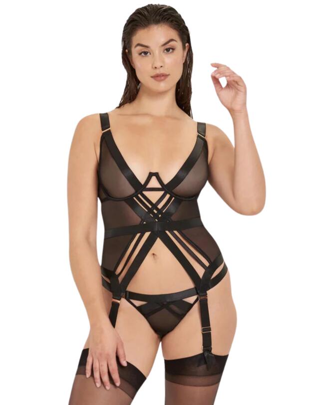 Bluebella Sawyer Wired Basque Black
