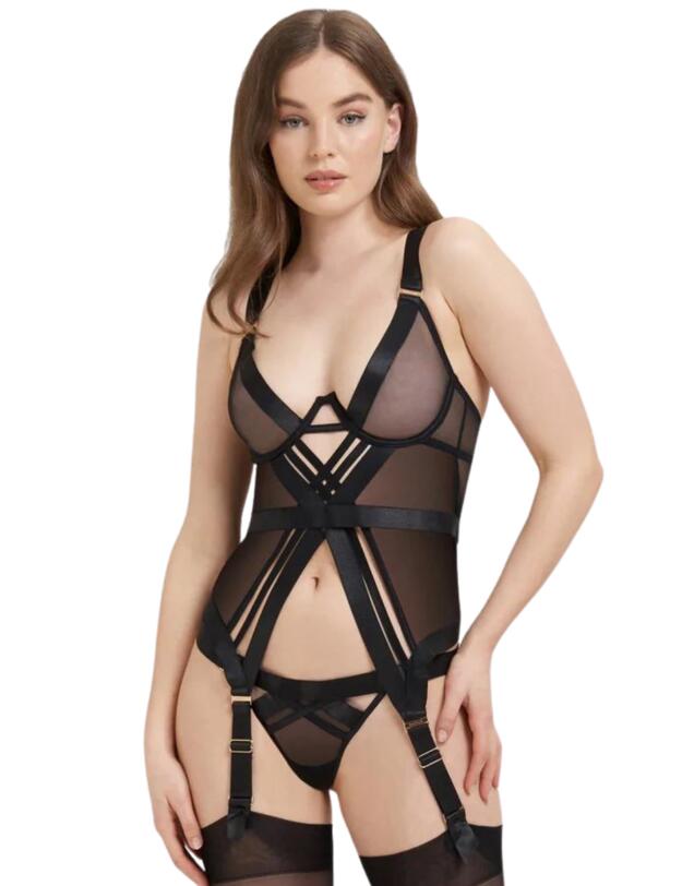 Bluebella Sawyer Wired Basque Black