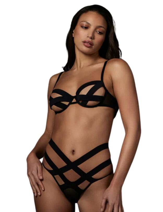 Bluebella Emilia Open Back Brief Black