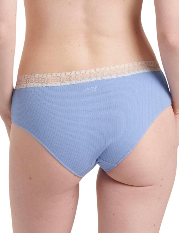 Sloggi Go Ribbed Hipster Briefs 2 Pack Riviera