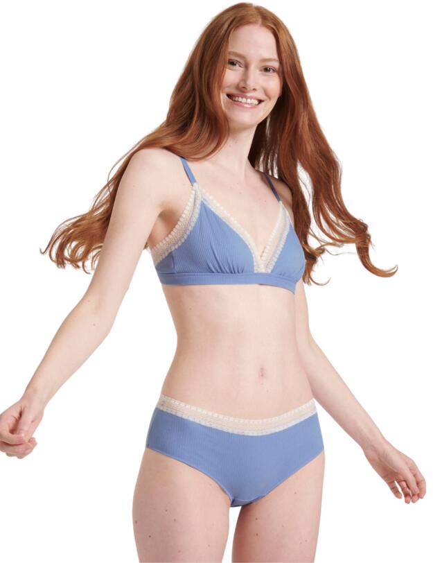 Sloggi Go Ribbed Hipster Briefs 2 Pack Riviera