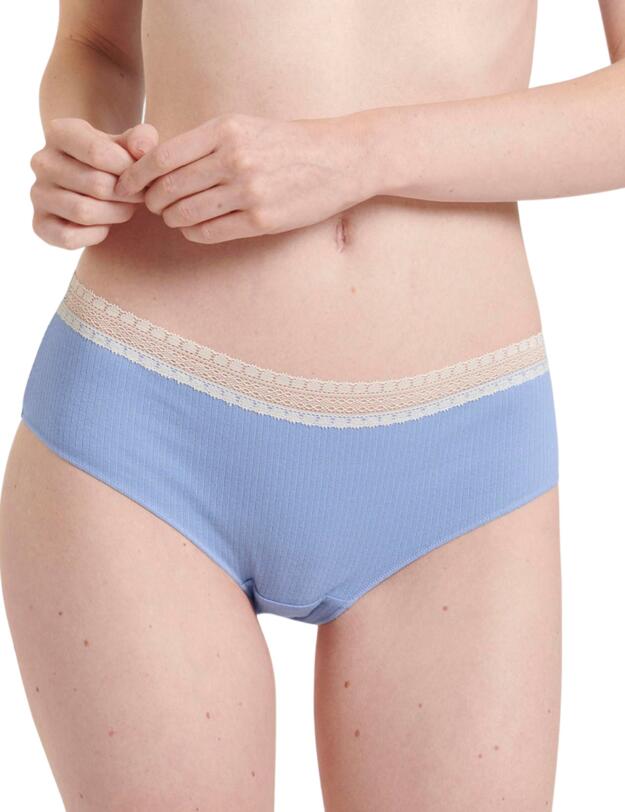 Sloggi Go Ribbed Hipster Briefs 2 Pack Riviera