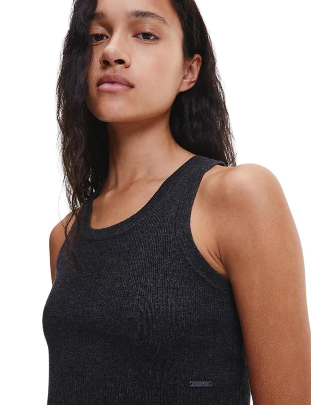 Calvin Klein Sweater Lounge Pyjama Tank Top  Charcoal Heather