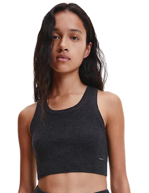 Calvin Klein Sweater Lounge Pyjama Tank Top  Charcoal Heather