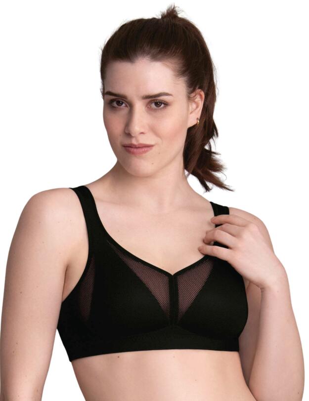 Anita Care Air Control Post Mastectomy Bra with Padded Cups Black