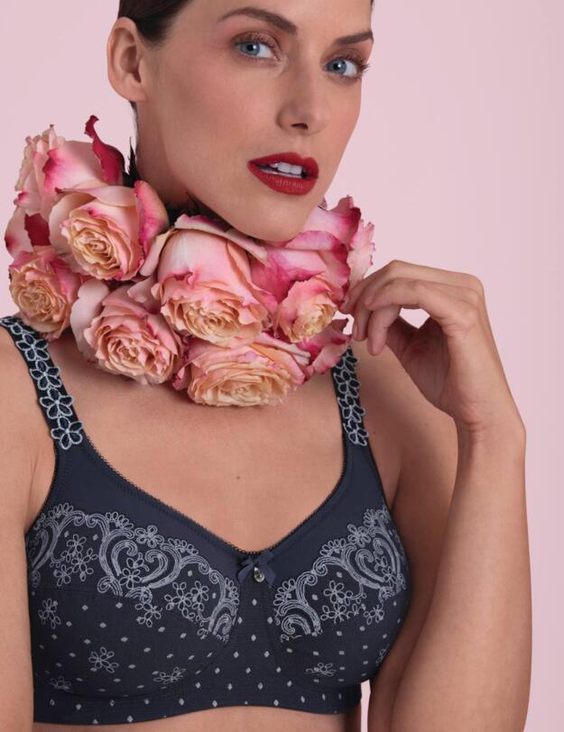 Anita Care Belvedere Post Mastectomy Bra Bilateral Deep Blue 