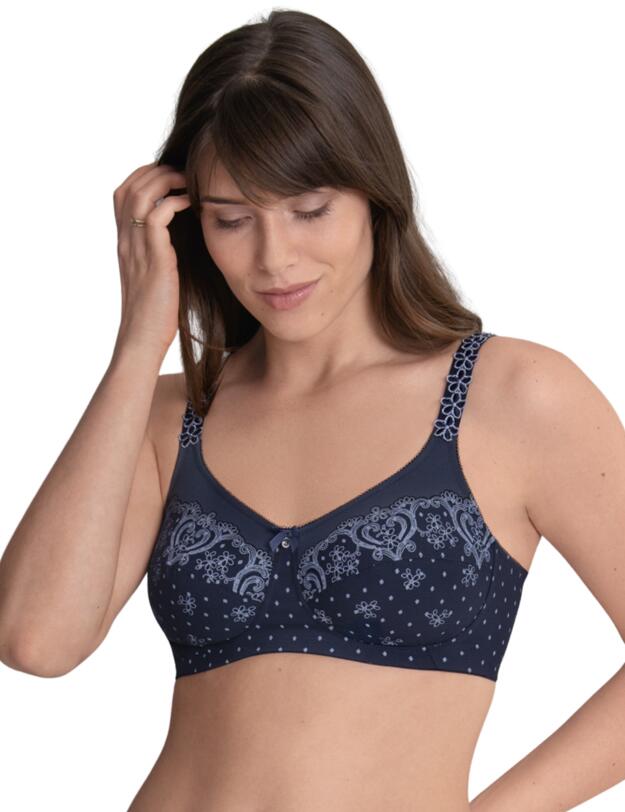 Anita Care Belvedere Post Mastectomy Bra Bilateral Deep Blue 