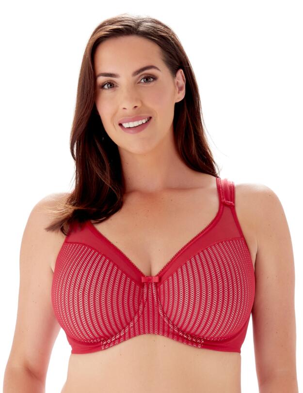 Berlei Beauty Stripe Smoothing Bra Passion Red