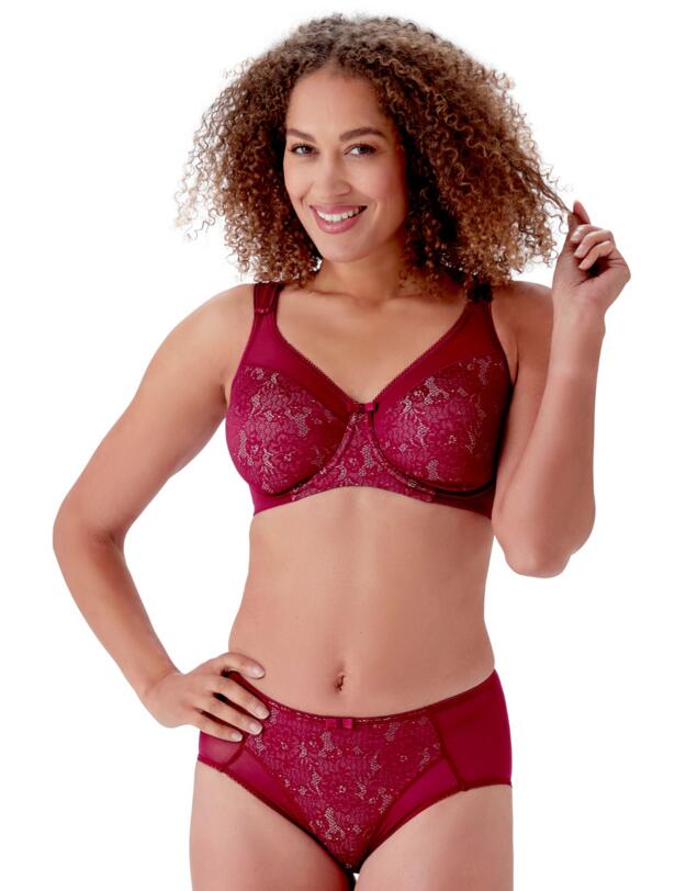 Berlei Beauty Minimiser Bra Burgundy