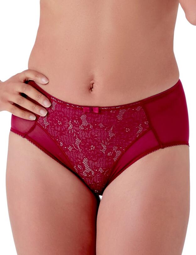 Berlei Beauty Minimiser Deep Brief Burgundy