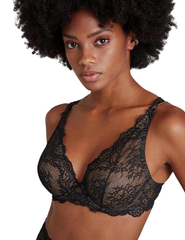  Aubade Danse Des Sens Triangle Plunge Bra Noir