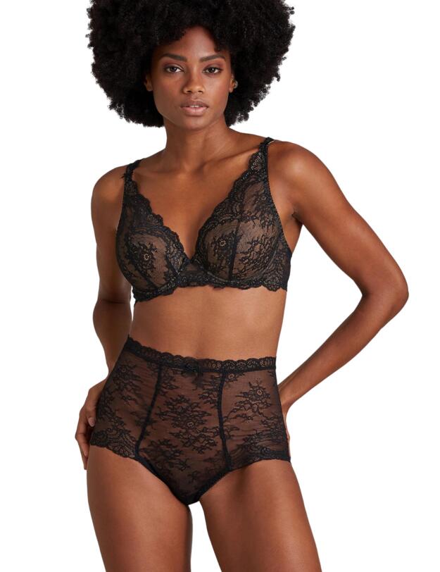  Aubade Danse Des Sens Triangle Plunge Bra Noir