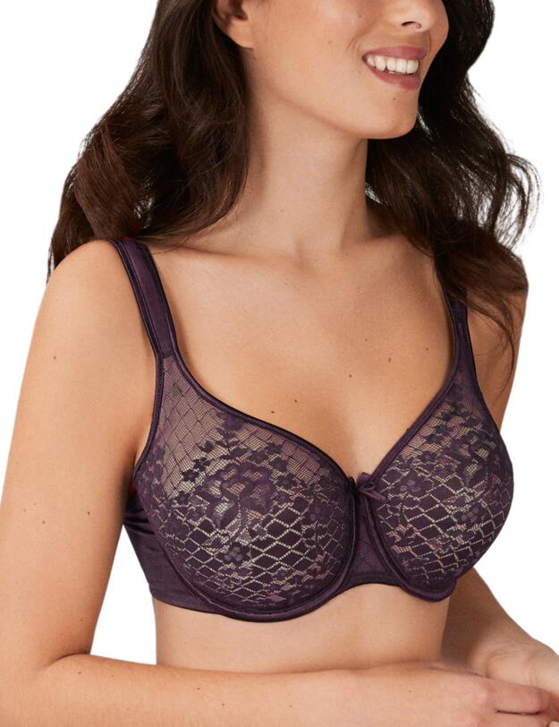 Empreinte Melody Full Cup Bra Burgundy