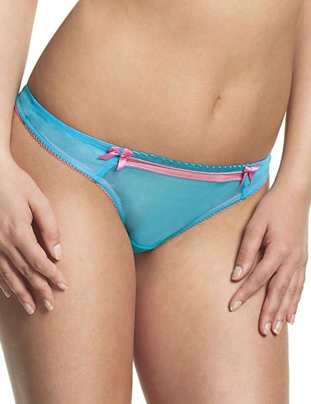 7359 Cleo Lily Thong  - 7359 Aqua/Pink